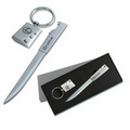 Tri Spot Design Letter Opener & Key Holder Gift Set